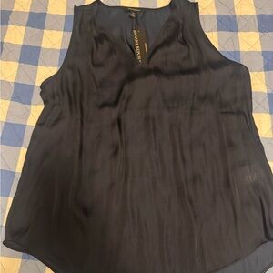 Banana Republic Women's Navy Silk-Blend Sleeveless Camisole